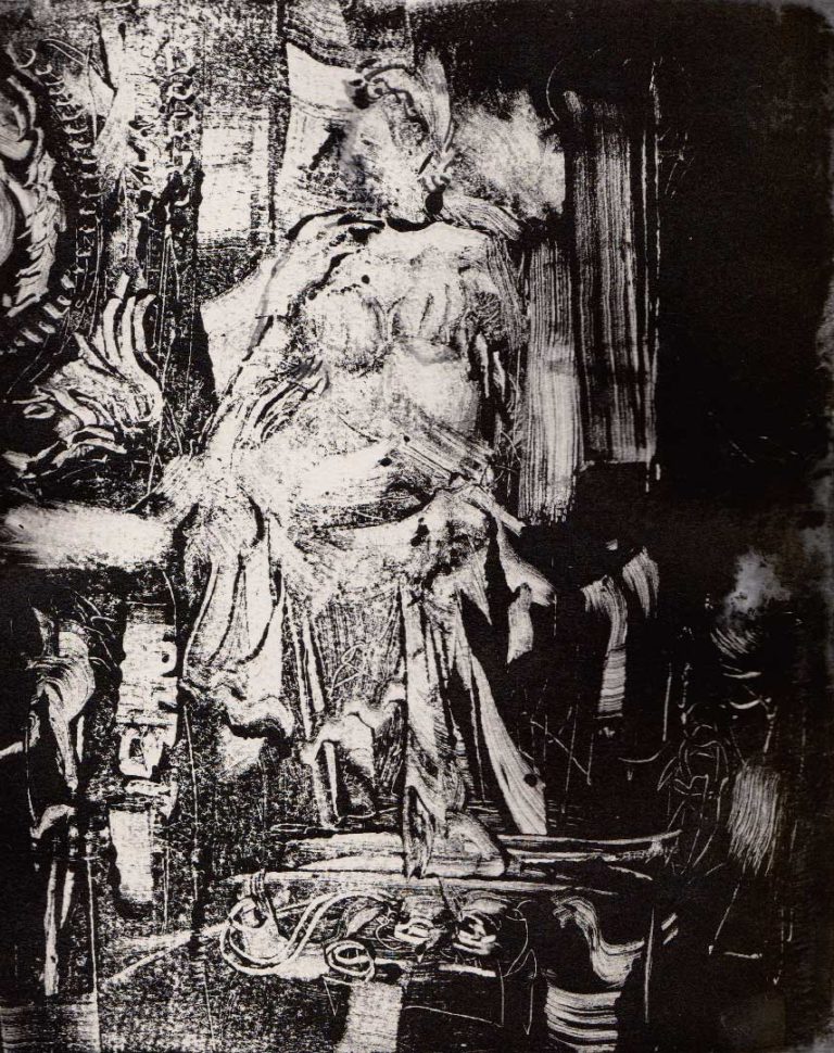 prêtresse de Dionysos, monotype (20*25)