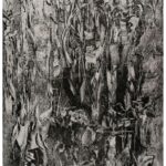 Encore une forêt. Monotype 50 x 80 cm. 04 2023