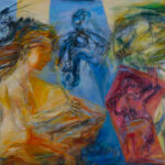 Huile sur papier marouflé sur toile. 110 x 73. Avril 2025