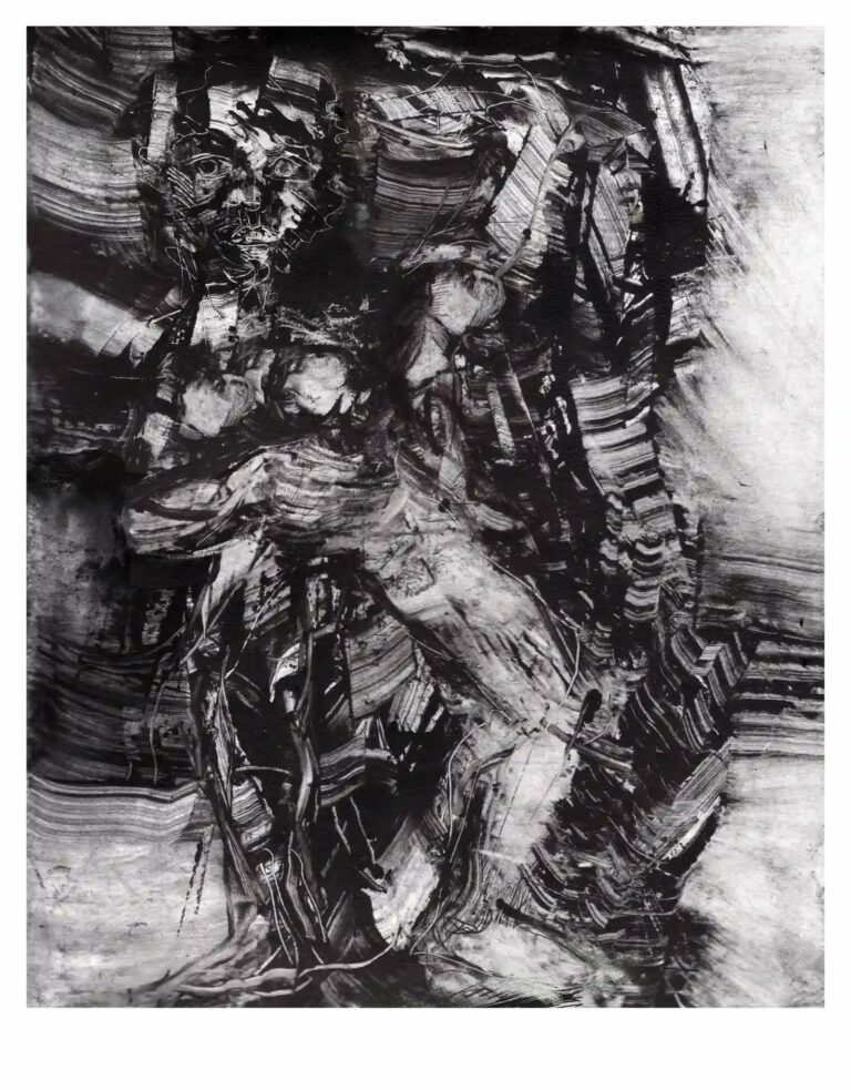 Elle ne sait plus rien de ce cœur aride. 23 x 32 cm. 2025